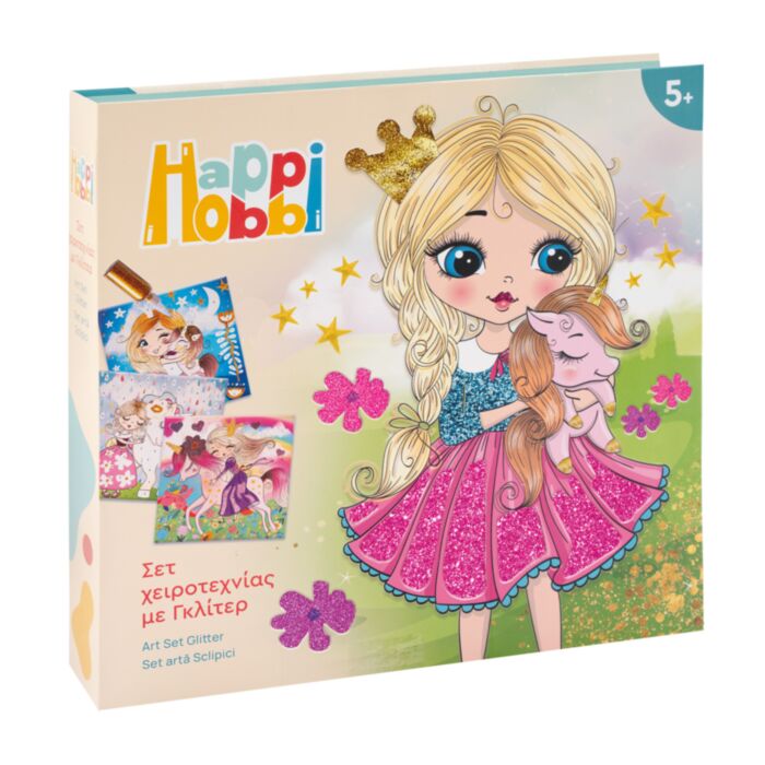 HappiHobbi Art Σετ Χειροτεχνίας με Glitter (1038-21046)