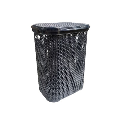 Καλάθι Απλύτων Rattan Ανθρακί 60lt (TnS 32-800-1962)