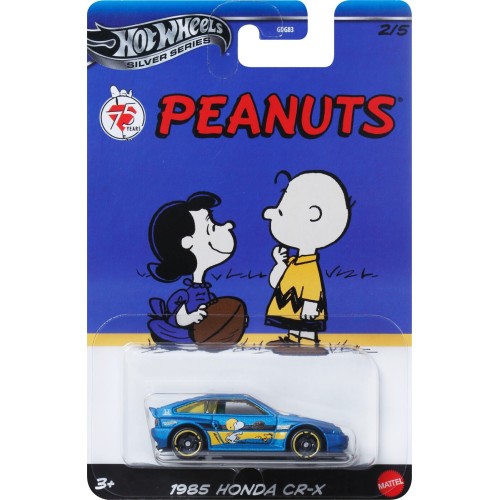 Mattel Hot Wheels Peanuts Snoopy 2025 Silver Series 1985 Honda CR-X (JDY88/JCB82)