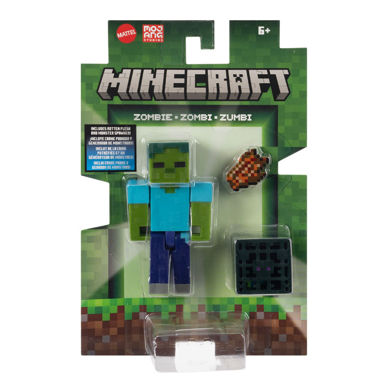 Mattel Minecraft Φιγούρα 8εκ. – Zombie (GTP11/JCN44)
