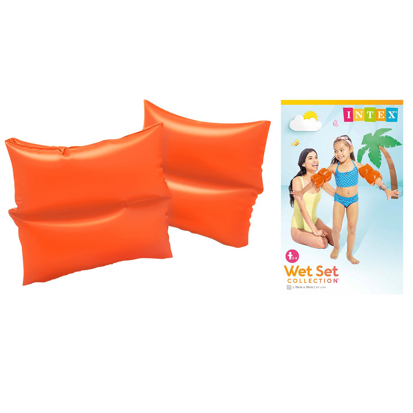 Intex Μπρατσάκια Κολύμβησης 3-6 Ετών 19x19cm (59640)